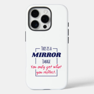 Spiegelreflectie Mentaliteit Motiverend Ontwerp iPhone 16 Pro Hoesje