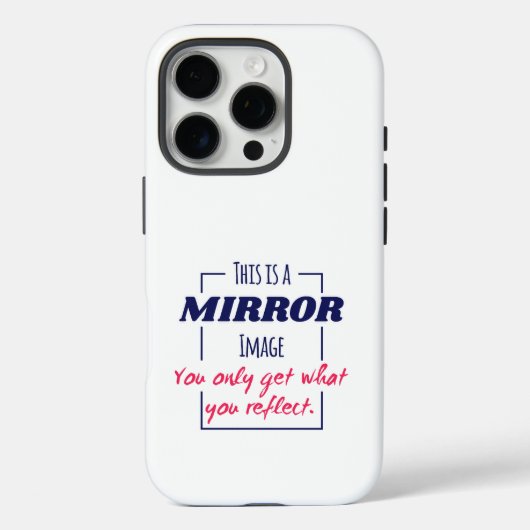 Spiegelreflectie Mentaliteit Motiverend Ontwerp Case-Mate iPhone Case (Achterkant)