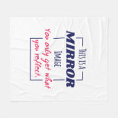 Spiegelreflectie Mentaliteit Motiverend Ontwerp Fleece Deken (Voorkant (Horizontaal))