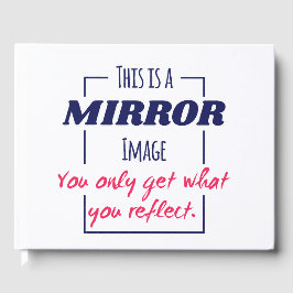 Spiegelreflectie Mentaliteit Motiverend Ontwerp Gastenboek