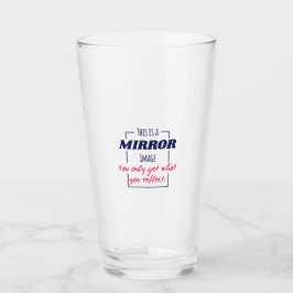Spiegelreflectie Mentaliteit Motiverend Ontwerp Glas