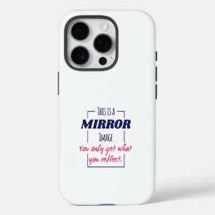 Spiegelreflectie Mentaliteit Motiverend Ontwerp iPhone 16 Pro Hoesje