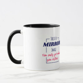 Spiegelreflectie Mentaliteit Motiverend Ontwerp Mok