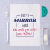 Spiegelreflectie Mentaliteit Motiverend Ontwerp Tissuepapier (Craft)