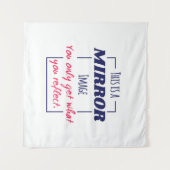 Spiegelreflectie Mentaliteit Motiverend Ontwerp Wandkleed (Voorkant (horizontaal))