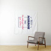 Spiegelreflectie Mentaliteit Motiverend Ontwerp Wandkleed (In Situ (horizontaal))