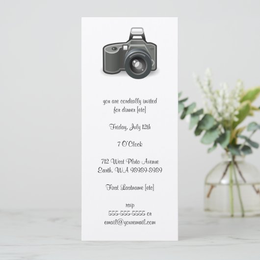 spiegelreflexcamera kaart (Staand voorkant)