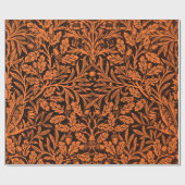 Spiegels Eikels en eikenbladeren & Bloempatroon Cadeaupapier (Vlak)