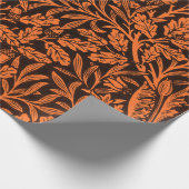 Spiegels Eikels en eikenbladeren & Bloempatroon Cadeaupapier (Hoek)