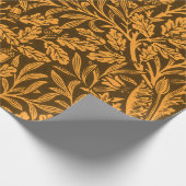 Spiegels Eikels en eikenbladeren & Bloempatroon Cadeaupapier (Hoek)