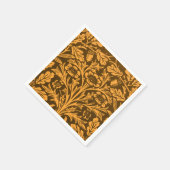 Spiegels Eikels en eikenbladeren & Bloempatroon Servet (Hoek)