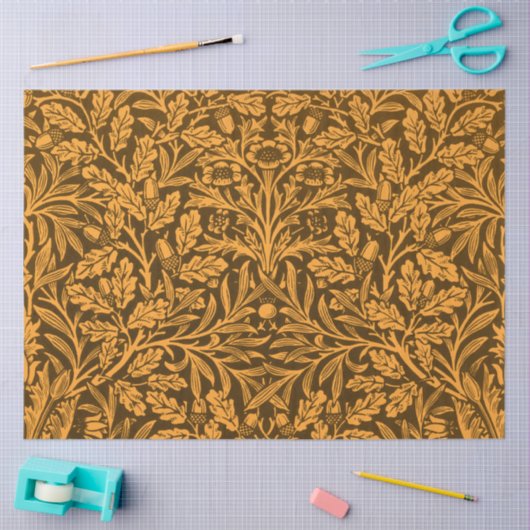 Spiegels Eikels en eikenbladeren & Bloempatroon Tissuepapier (Craft)