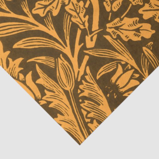 Spiegels Eikels en eikenbladeren & Bloempatroon Tissuepapier (Detail)