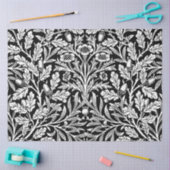 Spiegels eikels en eikenbladeren zwart en wit tissuepapier (Craft)