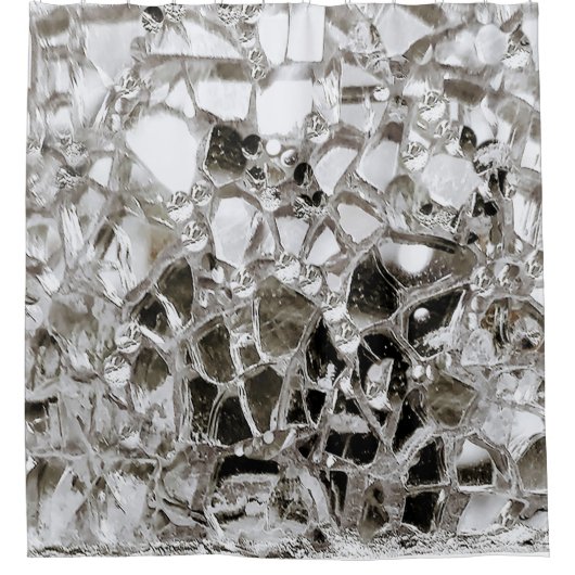 Spiegels en glas douchegordijn (Voorkant)