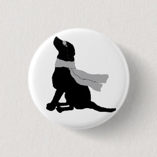 Spiegels en monsters knop-Finn silhouette Ronde Button 3,2 Cm