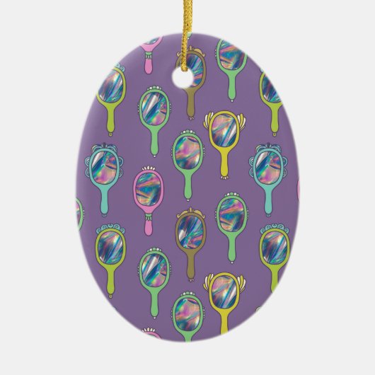 spiegelspiegel keramisch ornament (Voorkant)