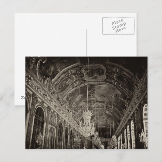 Spiegelzaal, Château Versailles 2 Briefkaart (Voorkant / Achterkant)