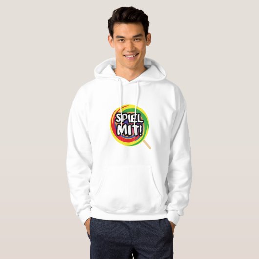 Spiel mit mir Kaputzenpulli Männer Hoodie (Voorkant volledig)