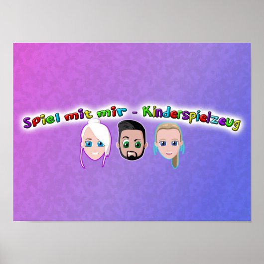 Spiel mit mir Kiderspielzeug Poster (Voorkant)