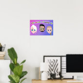 Spiel mit mir Kinderspielzeug Poster (Thuiskantoor)