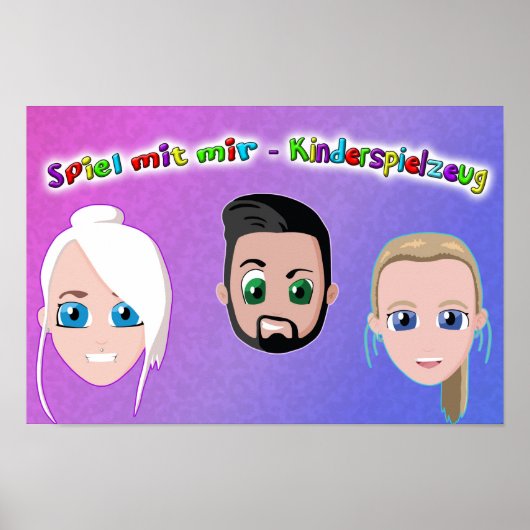 Spiel mit mir Kinderspielzeug Poster (Voorkant)