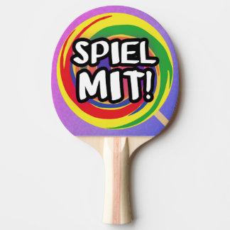 Spiel mit Tischtennisschläger Tafeltennisbatje