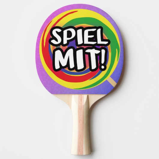 Spiel mit Tischtennisschläger Tafeltennisbatje (Voorkant)
