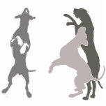 Spieldoggen Staand Fotobeeldje<br><div class="desc">Deutsche Doggen im Spiel,  hier Fotofigur</div>