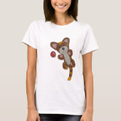 Spielende Katze T-shirt (Voorkant)