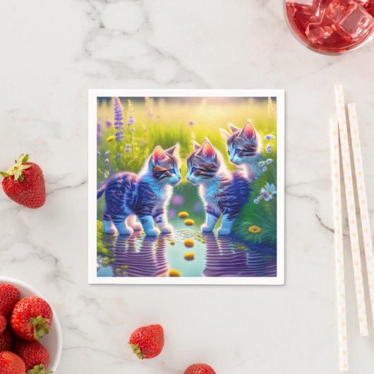 Spielende Katzenkinder Servet (Insitu)