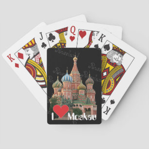 Spielkarten Moskau Russland Rusland Pokerkaarten