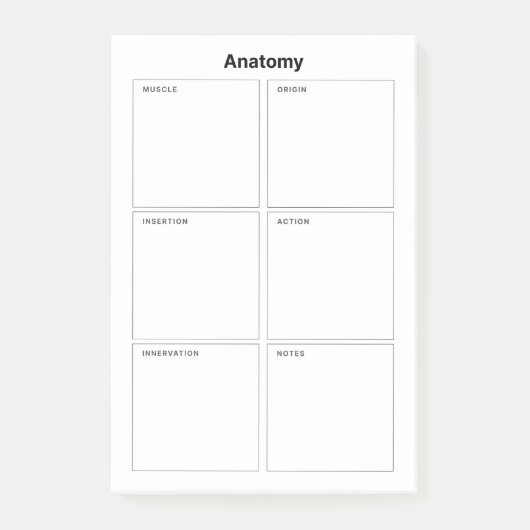 Spier Anatomie Medische Verpleegkunde Student Post-it® Notes (Voorkant)