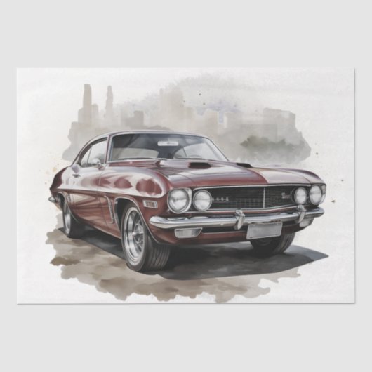 Spier auto decoupage tissuepapier (Voorkant)
