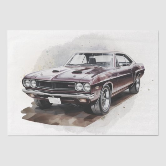 Spier auto decoupage tissuepapier (Voorkant)