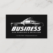 Spier auto spat auto wassen auto details loyalitei visitekaartje (Voorkant)