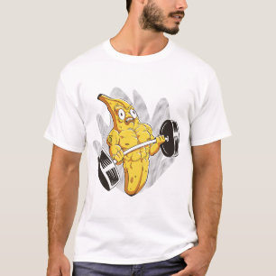 Spier Banaan – Grappige Cartoon Lichaamgebouwde Ba T-shirt