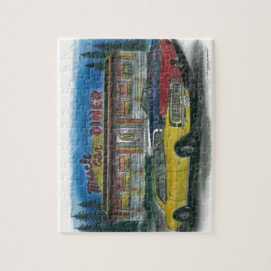 Spier Car Diner puzzel Legpuzzel (Verticaal)