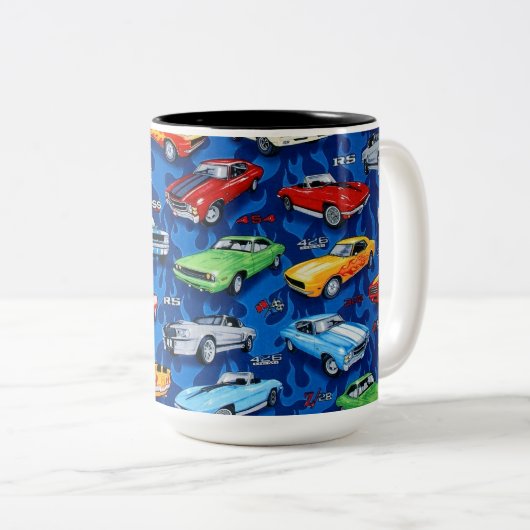 Spier- en oorheelkunde tweekleurige koffiemok (Voorkant rechts)