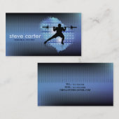 Spier- en trainingsprogramma's voor persoonlijk ge visitekaartje (Voorkant / Achterkant)