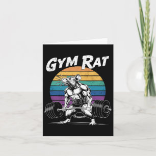 Spier Gym Rat Gewichtheffen Bodybuilding Workout Kaart