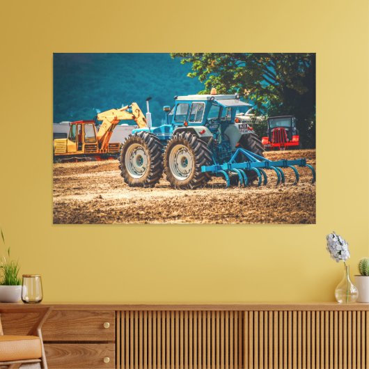 Spier in de bodem canvas afdruk (Insitu (Woonkamer))