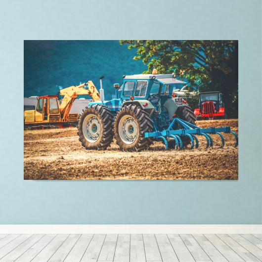 Spier in de bodem canvas afdruk (Insitu (Houten vloer))