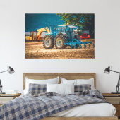 Spier in de bodem canvas afdruk (Insitu (Slaapkamer))