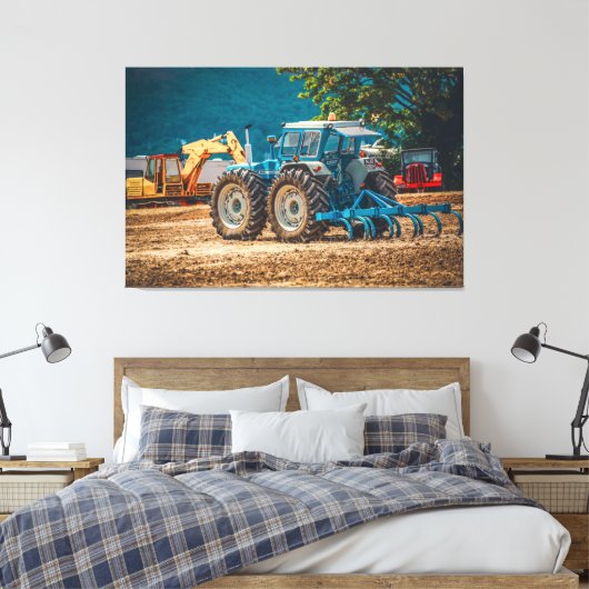 Spier in de bodem canvas afdruk (Insitu (Slaapkamer))