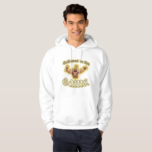 Spier Jezus White Hoodie (Voorkant volledig)