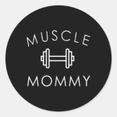 Spier Mama Gym Ronde Sticker (Voorkant)