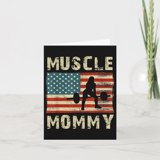 Spier Mama Vrouwen Bodybuilding Bodybuilder Weeg Kaart (Voorkant)