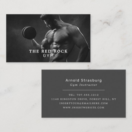 Spier Man, Personal Trainer, Gym Instructor Visitekaartje (Voorkant / Achterkant)