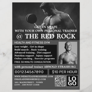 Spier Man, Persoonlijke trainer, Gym Adverteren Flyer